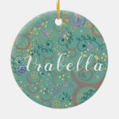 Charming Taurus Zodiac Keramik Ornament (Hinten)