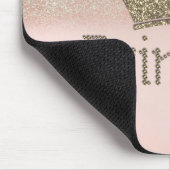 Charming Tiara, Prinzessin, Glittery Bokeh Mousepad (Ecke)