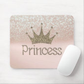 Charming Tiara, Prinzessin, Glittery Bokeh Mousepad (Mit Mouse)