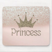 Charming Tiara, Prinzessin, Glittery Bokeh Mousepad (Vorne)