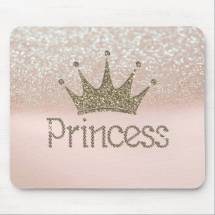 Charming Tiara, Prinzessin, Glittery Bokeh Mousepad