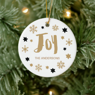 Charming Trendy Joy Holiday Keramikornament