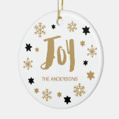 Charming Trendy Joy Holiday Keramikornament (Links)