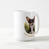 Charming Tri-Color Chihuahua Morning Kaffeetasse (VorderseiteRechts)
