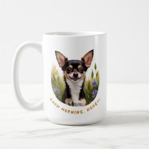 Charming Tri-Color Chihuahua Morning Kaffeetasse