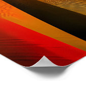 Charming Turtle - Kubist Curmudgeon Rocking Stuhl Poster (Ecke)