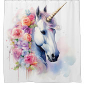 Charming Unicorn Duschvorhang (Vorderseite)
