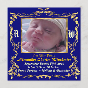 Charming & Unique Baby Birth Ankündigung