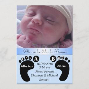 Charming & Unique Baby Birth Ankündigung