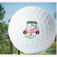 Charming Unique Golf Cart Clubs Monogram Name