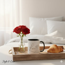 Charming Unique Love Graphic Coffee Mug Tasse