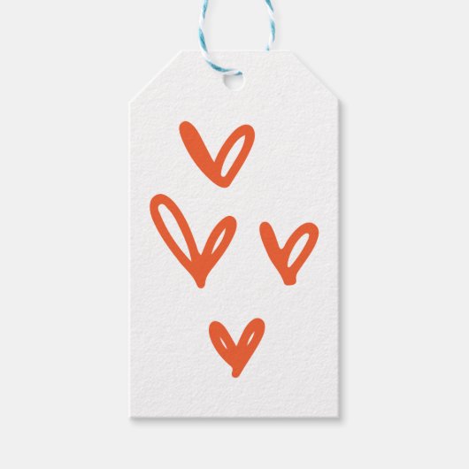 Charming Valentins Liebe Herz Geschenkanhänger (Vorderseite)