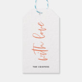 Charming Valentins Liebe Herz Geschenkanhänger (Rückseite)