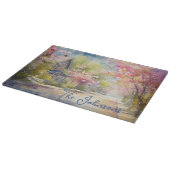 Charming Village Street im Frühjahr Schneidebrett (Ecke)