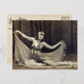 Charming Vintag Bly Dancer Vaudeville Postkarte (Vorne/Hinten)