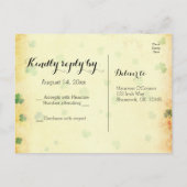 Charming Vintag IRISH uAwg Einladungspostkarte (Rückseite)