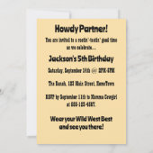 Charming Vintage Cactus Einladung (Rückseite)