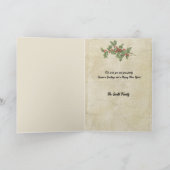 Charming Vintage Christmas Ephemera Collage Feiertagskarte (Innenseite)