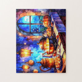 Charming Warm Comfy Kitchen Cooking  Puzzle