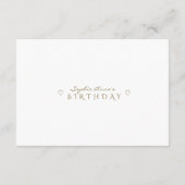 Charming Watercolor Baby Elephant Time Kapsel Hinweiskarte (Rückseite)