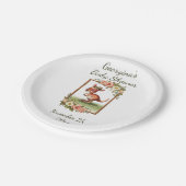 Charming Watercolor Kangaroo Party Pappteller (Schrägansicht)