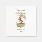 Charming Watercolor Kangaroo Party Serviette (Vorderseite)