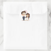 Charming Wedding Couple Stickers (Tasche)
