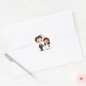 Charming Wedding Couple Stickers (Umschlag)