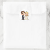 Charming Wedding Couple Stickers (Tasche)