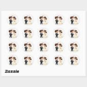 Charming Wedding Couple Stickers (Blatt)