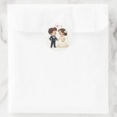Charming Wedding Couple Stickers (Tasche)