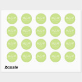 Charming Wedding Monogram Sticker - Limon (Blatt)