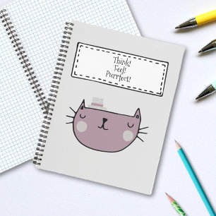 Charming Whimsical Cat Lover's Purfect Notizblock