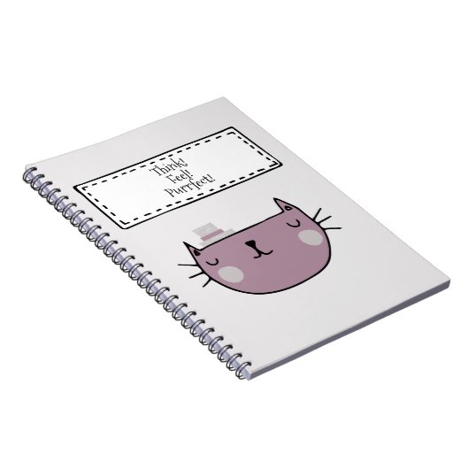 Charming Whimsical Cat Lover's Purfect Notizblock (Rechte Seite)