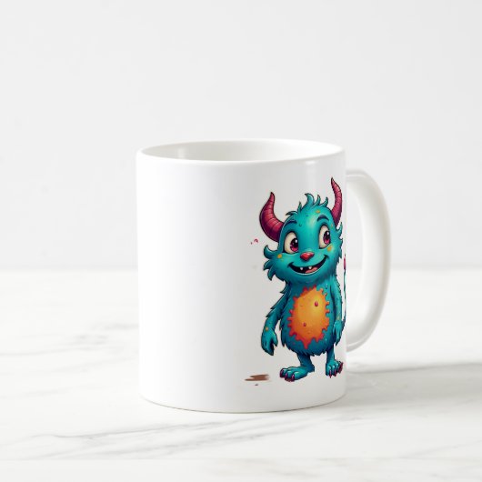 Charming Whimsical Monster Kaffeetasse (VorderseiteRechts)