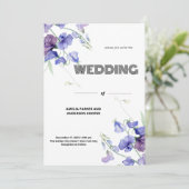 Charming White Blooms Hochzeit Einladung (Stehend Vorderseite)