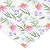 Charming Wild Blume Design Kurzer Tischläufer (Ecke)