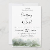 Charming Wildwood Wedding Einladung (Vorderseite)