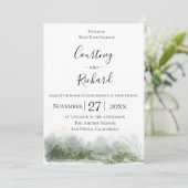 Charming Wildwood Wedding Einladung (Stehend Vorderseite)