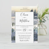 Charming Wildwood Wedding Einladung (Stehend Vorderseite)