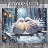 Charming Winter Birds - Dekoupage - Seidenpapier