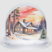 Charming Winter Cabin Schneekugeln (Vorderseite)