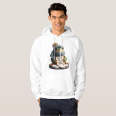 Charming Winter Frog in Knitwear: Cold ToesT-Shirt Hoodie (Vorne ganz)