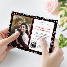 Charming Winter Holidays Snowflakes Photo Wedding