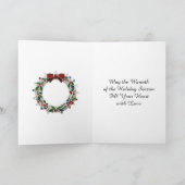 Charming Winter Mosaik-Szene Weihnachten Karte (Innenseite)