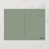 Charming Winter Portrait Young Girl Postkarte (Rückseite)