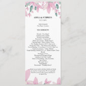 Charming Wisteria Floral Wedding Program Programm (Vorderseite)