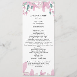 Charming Wisteria Floral Wedding Program Programm
