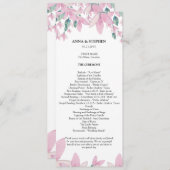 Charming Wisteria Floral Wedding Program Programm (Vorne/Hinten)