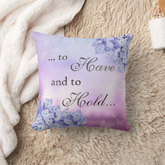 Charming Wohngestaltung Blue Hydrangea Kissen (Decke)